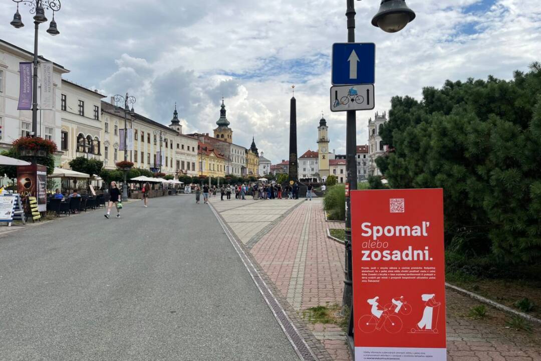 Foto: Banskobystrická pešia zóna bude bezpečnejšia. Na aké obmedzenia si treba zvyknúť?