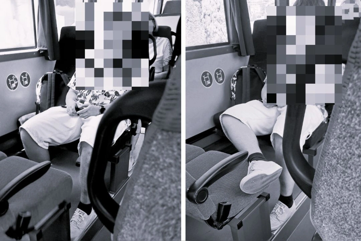 Foto: Mladý Zvolenčan si v autobuse vyložil nohu, nahneval tým cestujúcu. Keď sa sťažovala na internete, vyslúžila si kritiku