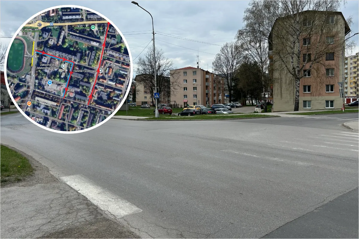 Výstavba kruhového objazdu v Brezne ovplyvní MHD, parkovanie aj hlavné ťahy. Pozrite si prehľad, čo všetko sa mení 