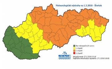 Blíži sa najmrazivejší deň, platí výstraha druhého stupňa pred extrémne nízkymi teplotami