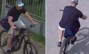 FOTO: Ukradol bicykel v Slovenskej Ľupči, hľadá ho polícia. Nepoznáte tohto muža? 