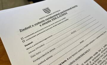 Bystričania, už môžete požiadať o vydanie rezidentskej parkovacej karty 