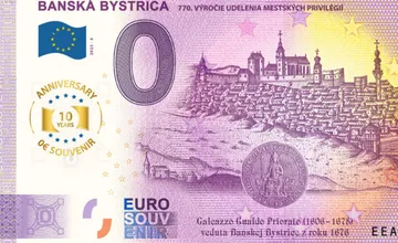 Pri príležitosti 770. výročia Banskej Bystrice vyjde viacero zberateľských kúskov, unikátom bude suvenírová bankovka