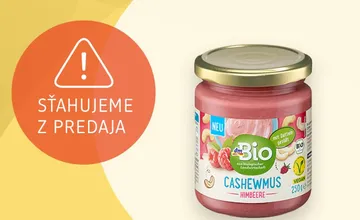 Orechové maslo z kešu a malín z drogérie DM môže obsahovať salmonelózu. Ak ho máte doma, prineste ho do predaje
