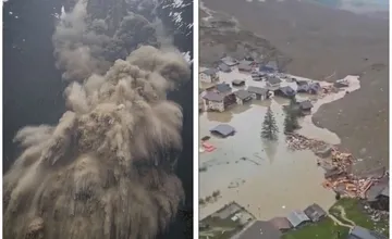 VIDEO: Švajčiarska dedina zmizla pod lavínou skál, zosuv pôdy zničil takmer všetky domy