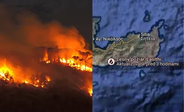 Na ostrove plnom Slovákov zúri ničivý požiar, z Kréty evakuovali už tisíce ľudí. Situáciu komplikuje silný vietor