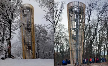 FOTO: Len pár minút od Rožňavy vyrástla 17-metrová vyhliadková veža s výhľadom až na Tatry