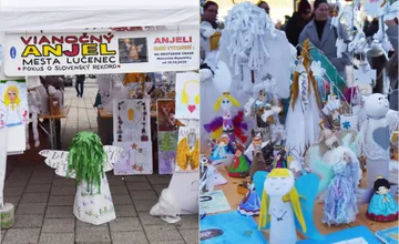 FOTO: Lučenec má nový slovenský rekord, pýši sa najväčším počtom anjelov na jednom mieste