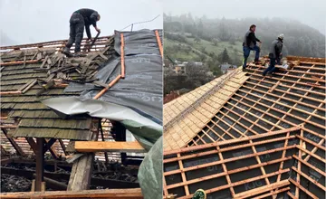 FOTO: V Novej Bani obnovili strechu vzácnej radnice, ide o dominantu historického centra