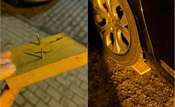 Ďalší Zvolenčania si nachádzajú pod kolesami drievka so skrutkami, pozor pri parkovaní si dajte najmä v tejto lokalite 