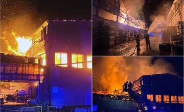 VIDEO: Halu vo Zvolene pravdepodobne niekto úmyselne podpálil, masívny požiar spôsobil státisícové škody