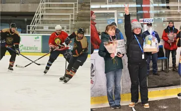 FOTO: Hasiči z Banskobystrického kraja sa prezliekli do hokejových dresov, na ľade zabojovali pre ťažko chorú Julku