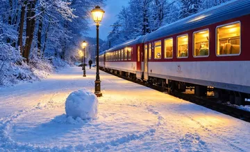 Tento záber zasneženej vlakovej stanice dojal Bystričanov, prirovnali ho k rozprávke a prišli aj s tvorivým menom