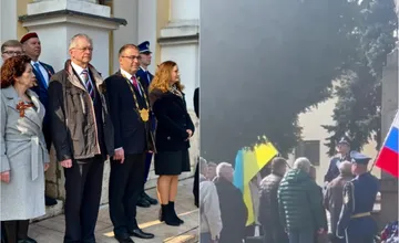 VIDEO: Podujatie v Krupine sprevádzali aj protesty, časť ľudí sa ruskému veľvyslancovi otočila chrbtom