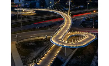 FOTO: Cyklomost pri Radvani sa dostal do centra pozornosti, úchvatná fotografia rozprúdila debatu medzi Bystričanmi