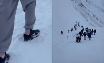 VIDEO: Turista v teniskách na Kasprovom vrchu pri -13 °C zabáva internet, ten po zverejnení záberov doslova vybuchol