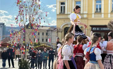VIDEO: Centrum Bystrice ovládla jarná nálada, Veľkonočné námestie ponúkne trhy, folklór aj zábavu pre deti
