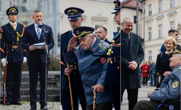FOTO: V Bystrici si pripomenuli 81. výročie oslobodenia mesta, prišiel aj prezident či veterán Vladimír Strmeň