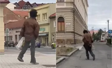 VIDEO: V Lučenci sa pohybuje zdrogovaný muž, boja sa ho aj mamičky s deťmi, podľa miestnych sa správa nevyspytateľne