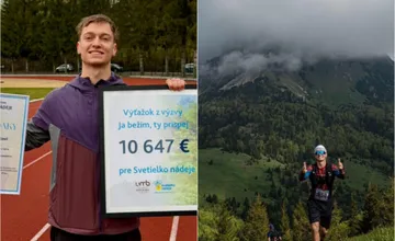VIDEO: Študent Marek z Bystrice bežal celý rok pre dobrú vec, chorým deťom pomohol sumou, ktorá dojme