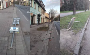 FOTO: Brezňania sa nestačili čudovať, mesto zaplavili poškodené značky či ohnuté stromy, reaguje aj primátor