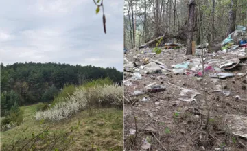 FOTO: Les v Bystrici podľa miestnych pripomína apokalyptický film, krásna príroda sa zmenila na skládku odpadu