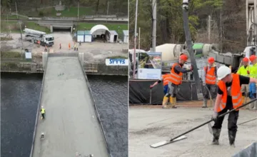 VIDEO: Na moste pri malej železničnej stanici v Bystrici sa už betónuje, pozrite si aktuálne zábery