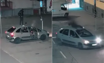 VIDEO: Opití mladíci sa v Lučenci vozili na streche auta a natáčali. Humor ich veľmi rýchlo prešiel