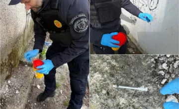 FOTO: V uliciach Zvolena opäť bolo množstvo pohodených použitých striekačiek, aj tam, kde sa hrávajú deti