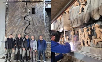 FOTO: Jedinečný orloj pri Banskej Bystrici už opravujú dobrovoľníci, symbol baníckej histórie má opäť ožiť