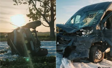 FOTO: Pri Rimavskej Sobote došlo k vážnej nehode, vodiči skončili v nemocnici a obe autá zničené