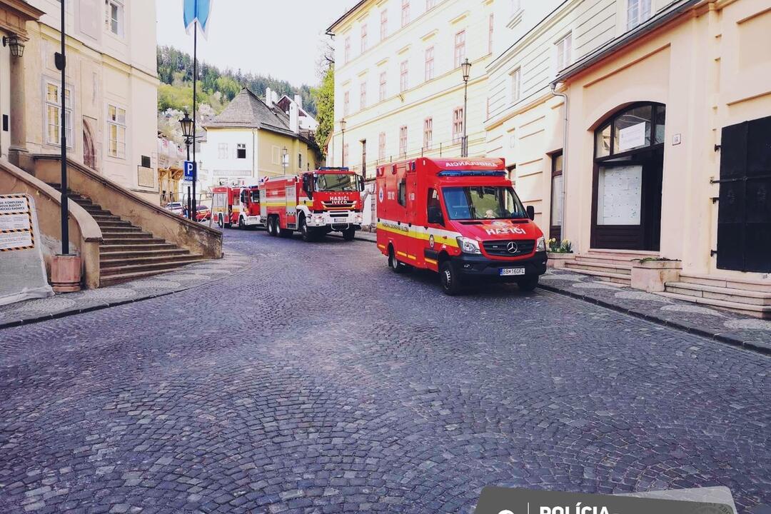 FOTO: Evakuácia v Banskej Štiavnici, foto 1