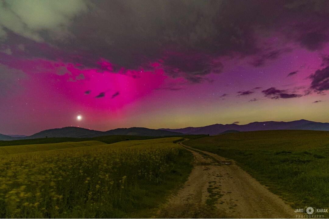 FOTO: Ako vyzerala polárna žiara v okolí Banskobystrického kraja?, foto 1