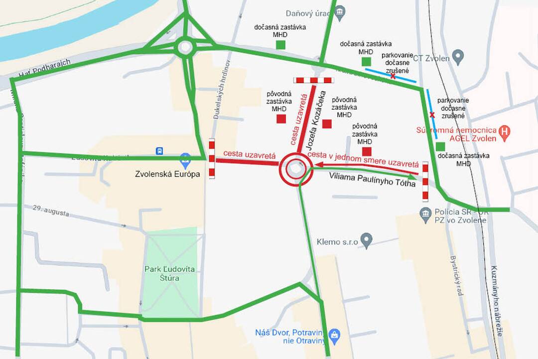 FOTO: Najstarší kruhový objazd vo Zvolene, foto 1
