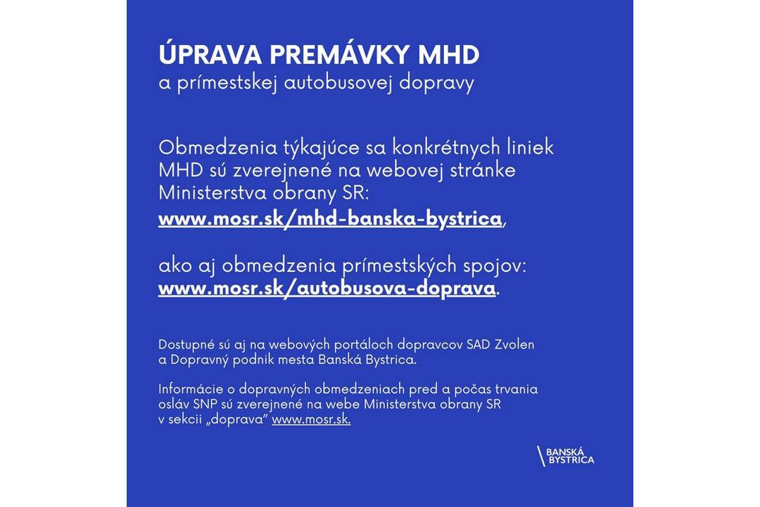 FOTO: Dopravné obmedzenia počas osláv SNP, foto 9