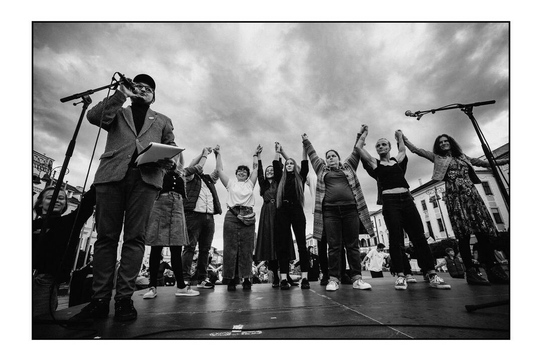 FOTO: Protestu na podporu Kultŕuneho štrajku podporila aj Banská Bystrica, foto 4