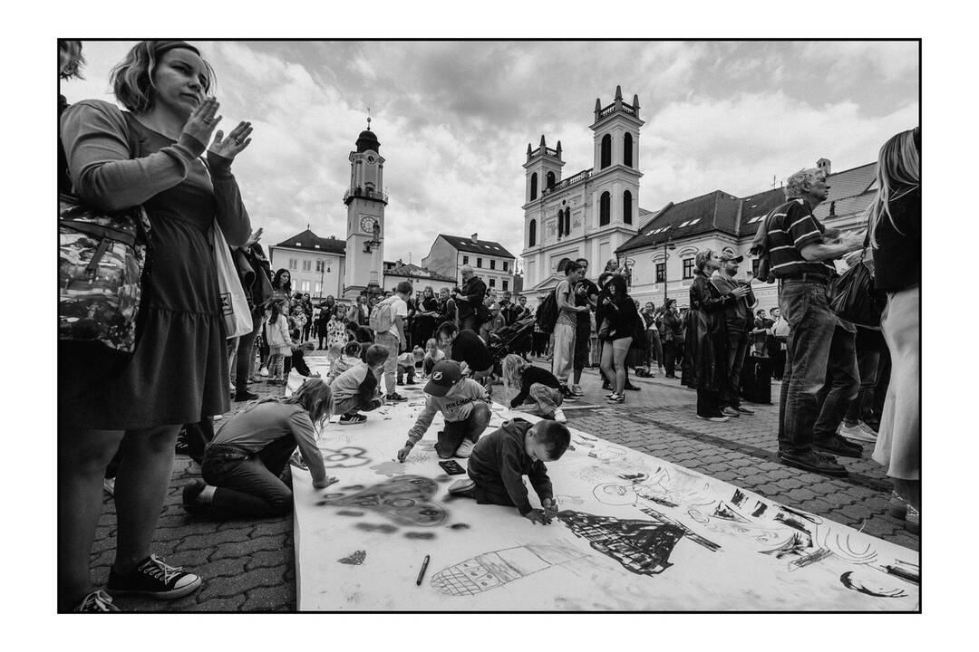 FOTO: Protestu na podporu Kultŕuneho štrajku podporila aj Banská Bystrica, foto 12