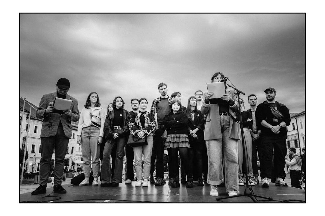 FOTO: Protestu na podporu Kultŕuneho štrajku podporila aj Banská Bystrica, foto 14