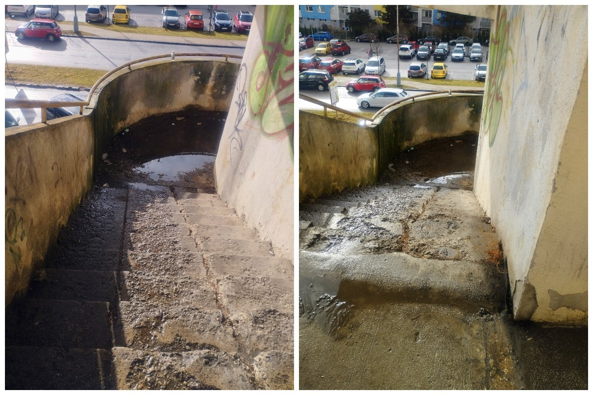 FOTO: Schodisko v Sásovej prejde rekonštrukciou a búraním, foto 5