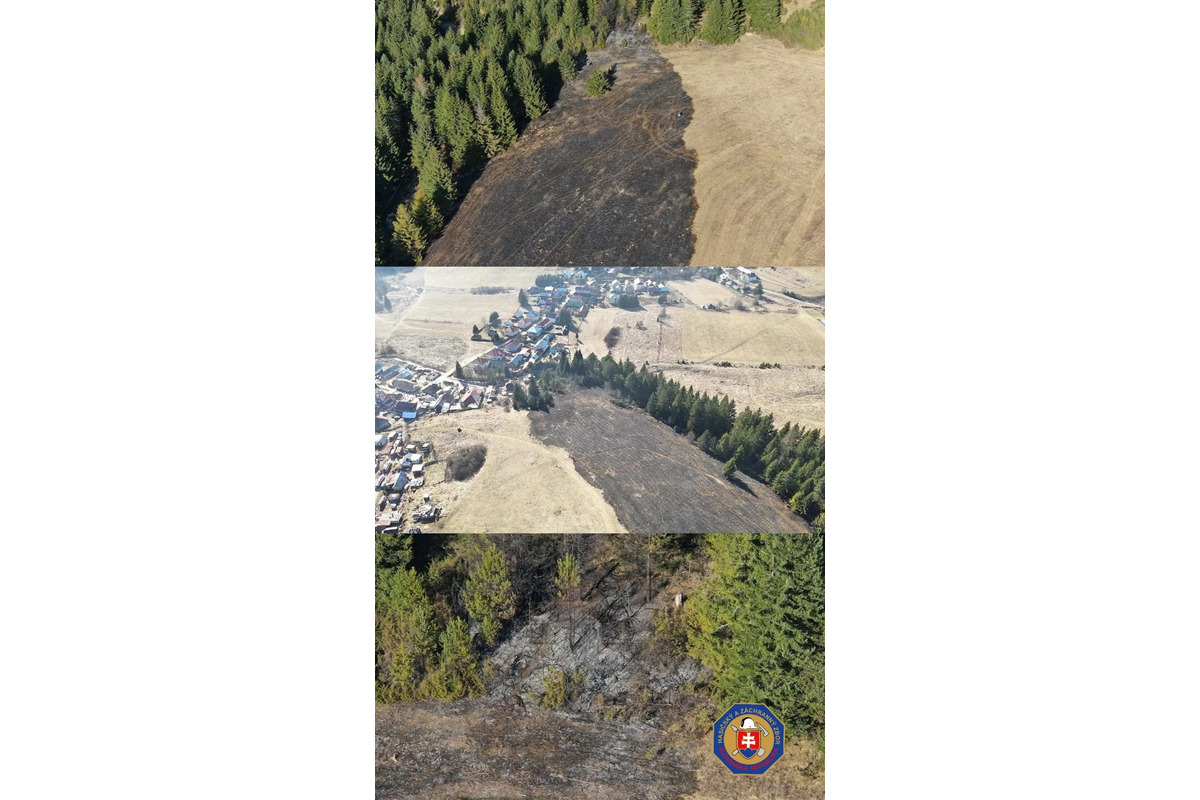 FOTO: Požiar v Šumiaci spálil lúky, foto 4