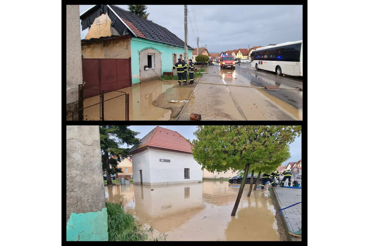 FOTO: Zvolenská Slatina sa ocitla po búrke pod vodou, foto 2