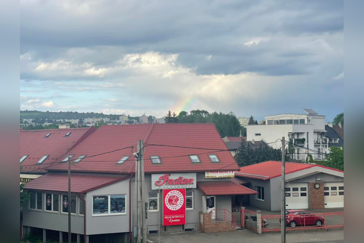 FOTO: Zvolenčania cez víkend zachytili dúhu nad mestom, foto 2