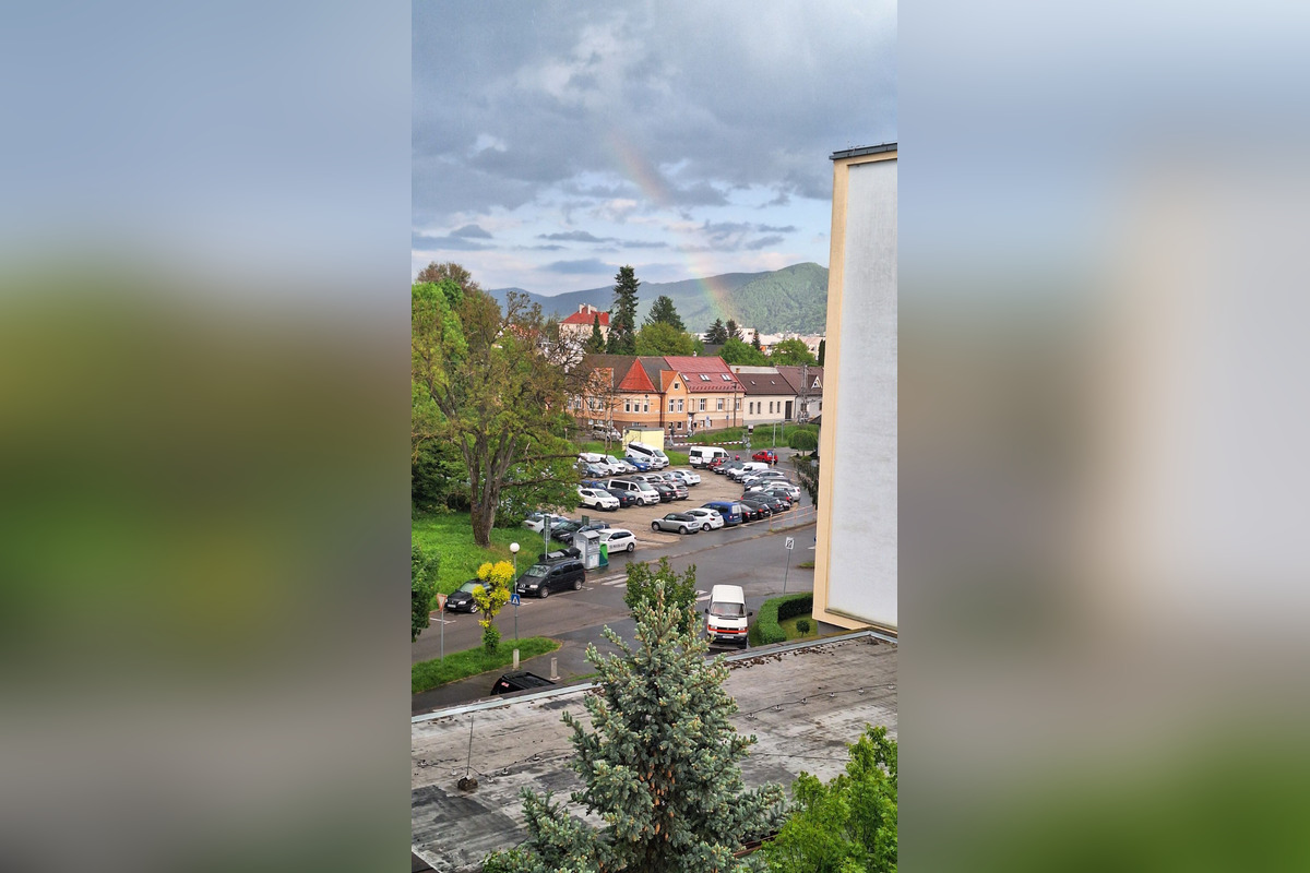 FOTO: Zvolenčania cez víkend zachytili dúhu nad mestom, foto 4