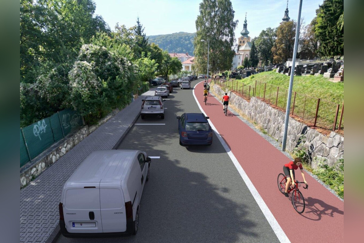 FOTO: V Bystrici začínajú práce na cyklotrase, ktorá prepojí centrum so Sásovou  , foto 1
