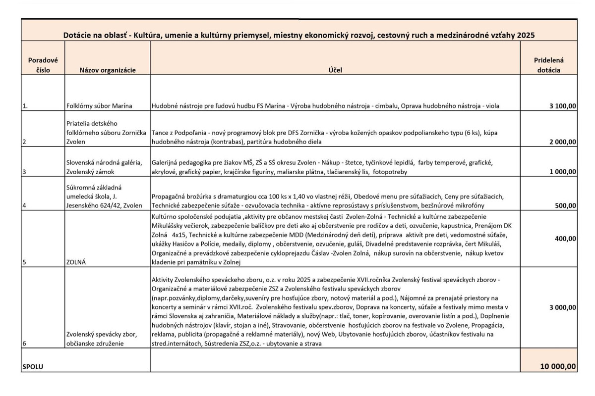 FOTO: Zvolen prerozdelil dotácie. Kto dostal podľa obyvateľov veľa a kto málo?, foto 6