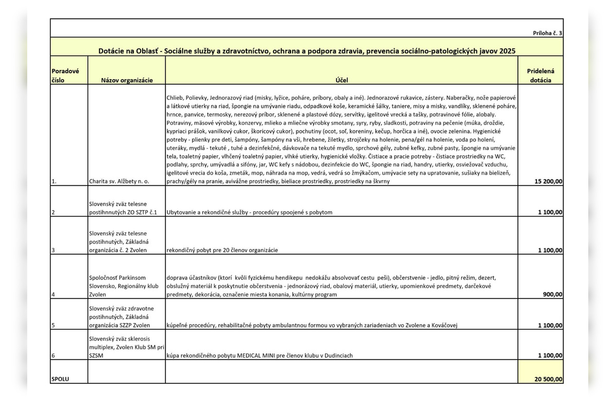 FOTO: Zvolen prerozdelil dotácie. Kto dostal podľa obyvateľov veľa a kto málo?, foto 9