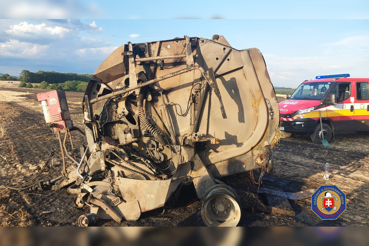 FOTO: V Poltári aj neďaleko Rimavskej Sobote horeli polia, foto 1