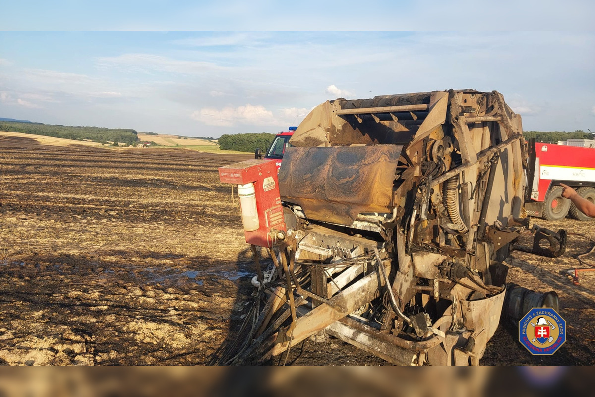 FOTO: V Poltári aj neďaleko Rimavskej Sobote horeli polia, foto 7