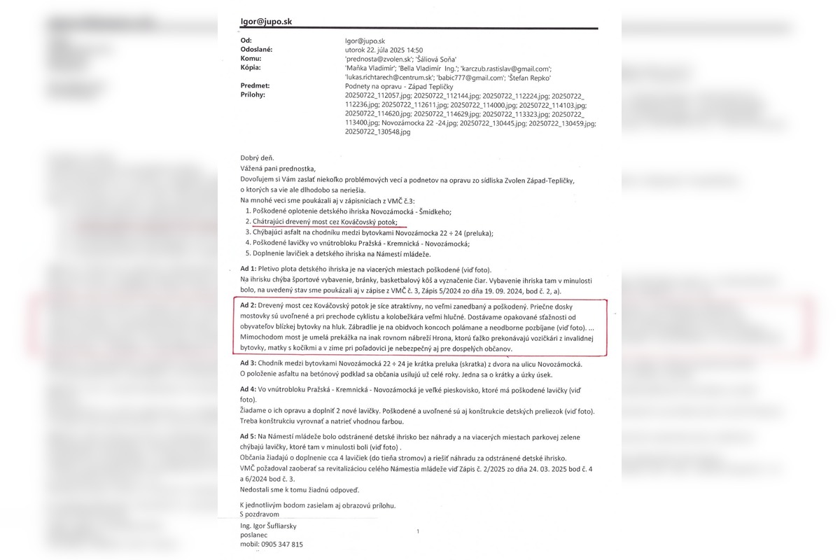 FOTO: Drevený most cez Kováčovský potok na Západe, foto 8