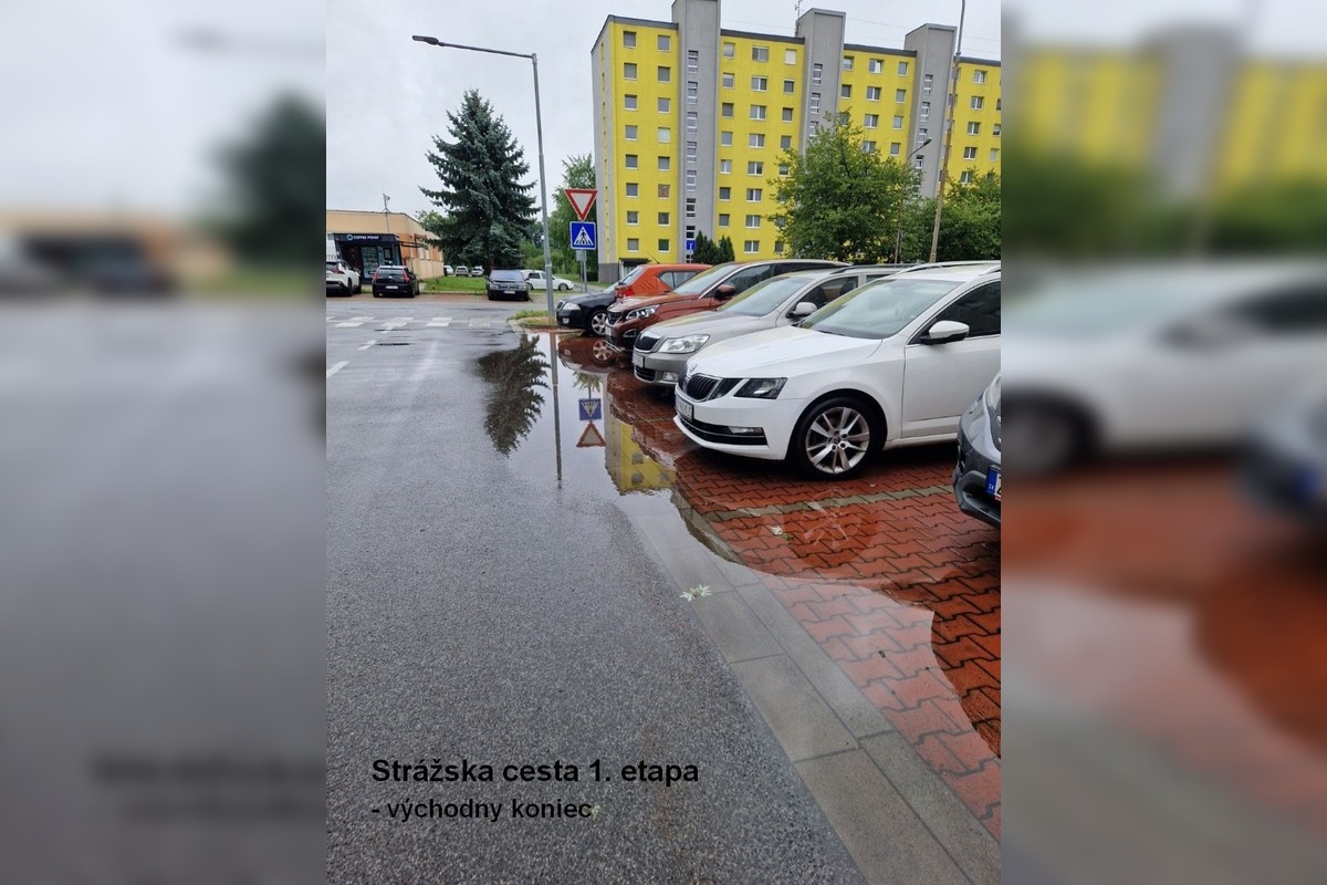 FOTO: Rekonštruovaná cesta vo Zvolene má problémy s odvodnením, foto 1